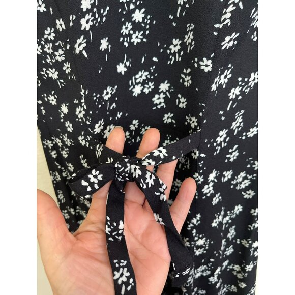 Reformation Black Floral Midi Dress - Picture 5 of 9